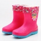 18秋冬时尚卡通保暖儿童雨鞋加棉中筒男童女童防水胶鞋中大童水鞋