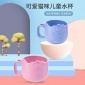 北欧风卡通小麦秸秆水杯小麦纤维牛奶杯果汁杯儿童喝水杯子